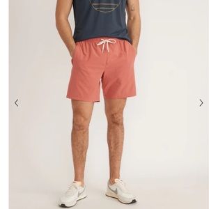 Marine Layer 7" Saturday Canvas Short in Faded Rose NEW